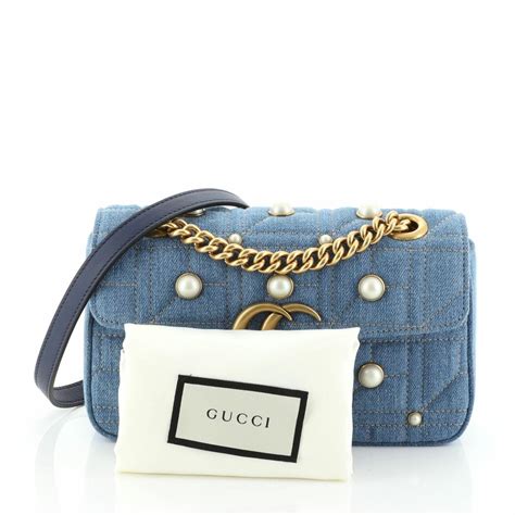 gucci slim bag|Gucci denim crossbody bag.